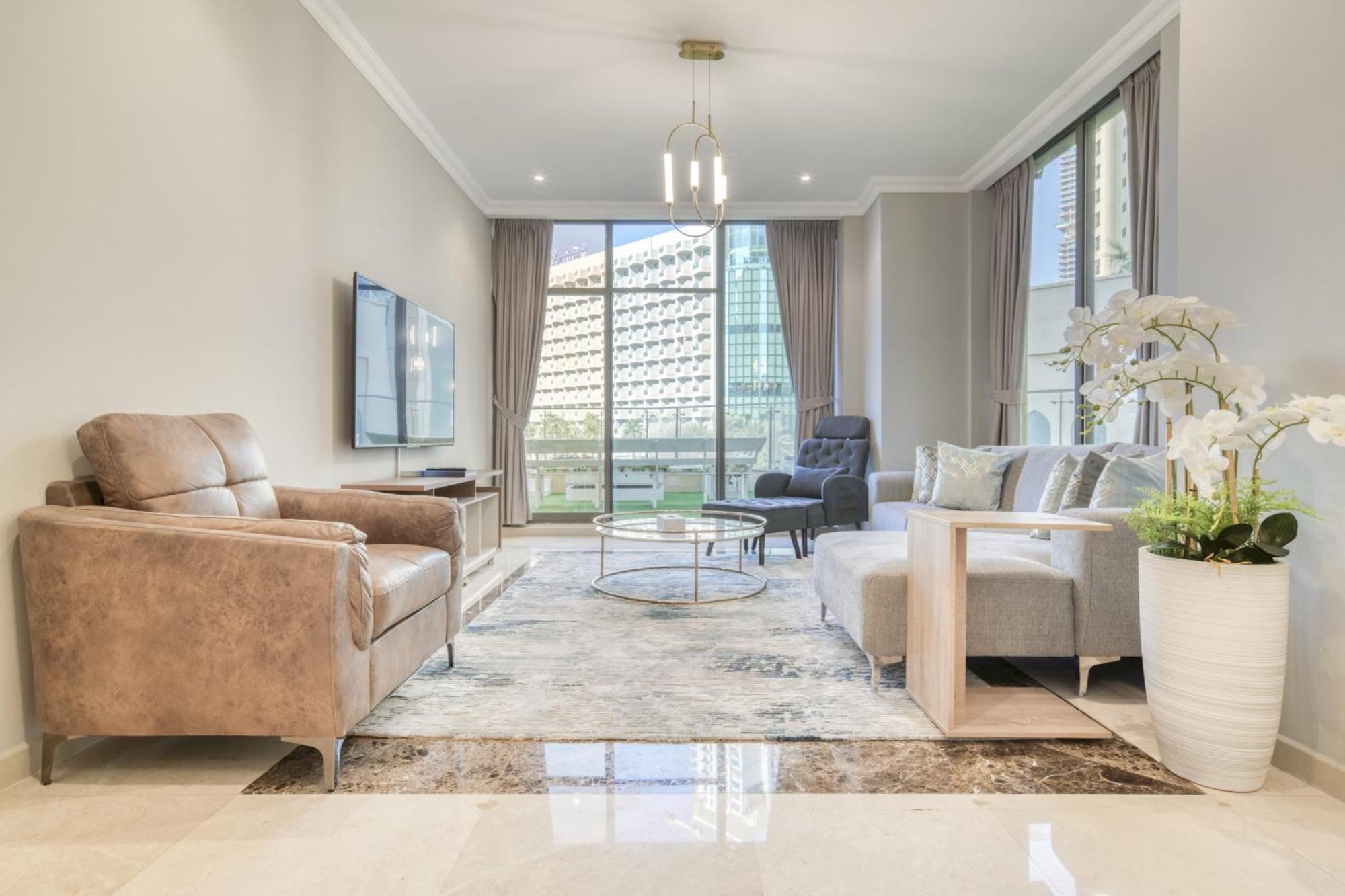 Luxurious 4 Bedroom Duplex With Terrace & Sea View 迪拜 外观 照片